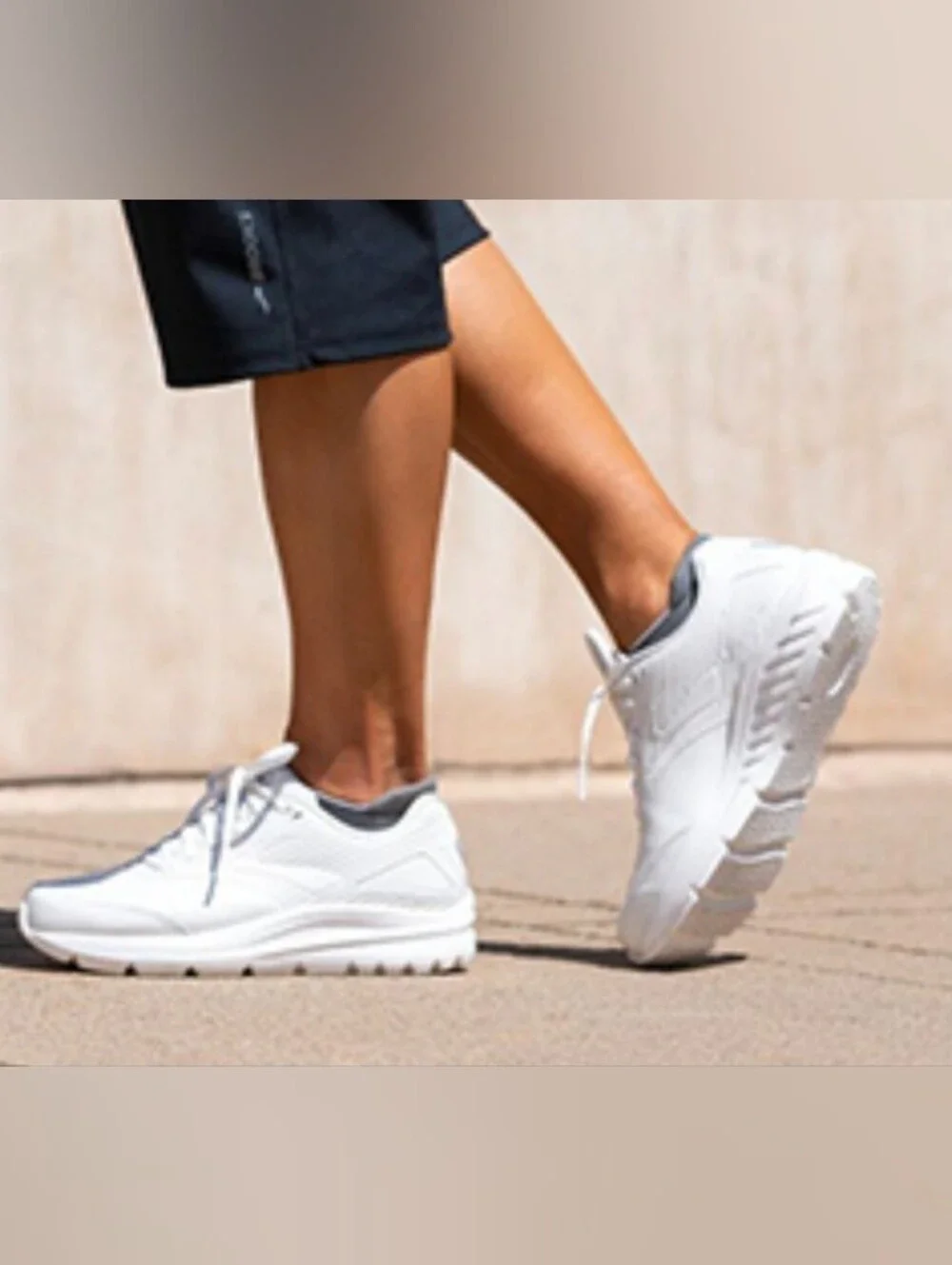 Women's Brooks Addiction 2 Walkers in White Leather 7.5